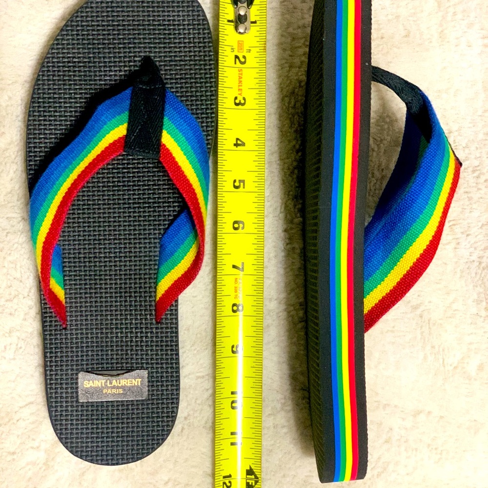 Saint Laurent Sandals Rainbow flip flops - Picture 7 of 8